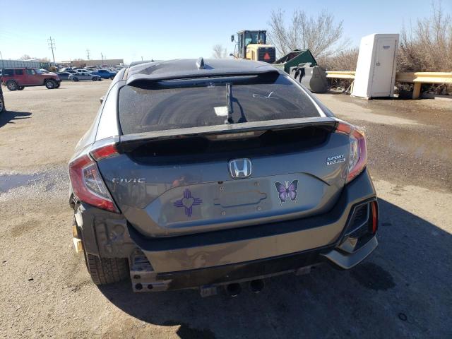 SHHFK7H94LU208340 - 2020 HONDA CIVIC SPORT TOURING GRAY photo 6