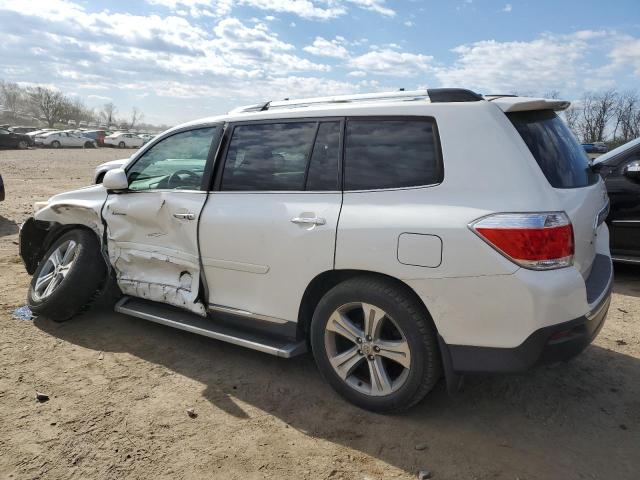 5TDDK3EH1BS055973 - 2011 TOYOTA HIGHLANDER LIMITED WHITE photo 2