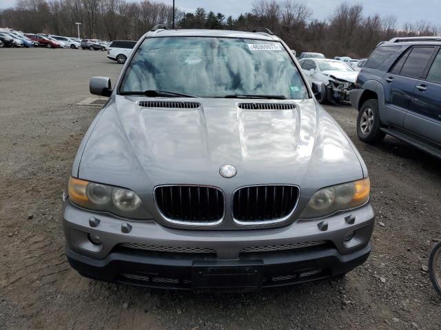 5UXFB53524LV06053 - 2004 BMW X5 4.4I GRAY photo 5