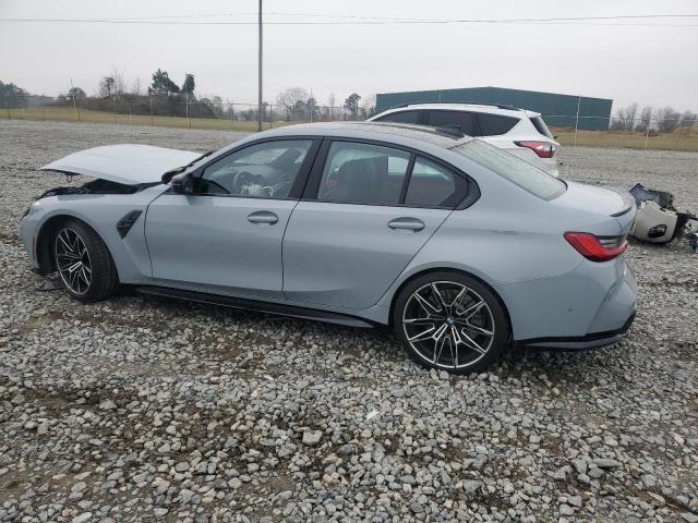WBS33AY03MFK99445 - 2021 BMW M3 COMPETITION GRAY photo 2