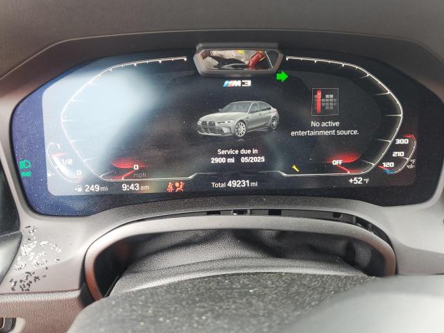 WBS33AY03MFK99445 - 2021 BMW M3 COMPETITION GRAY photo 9