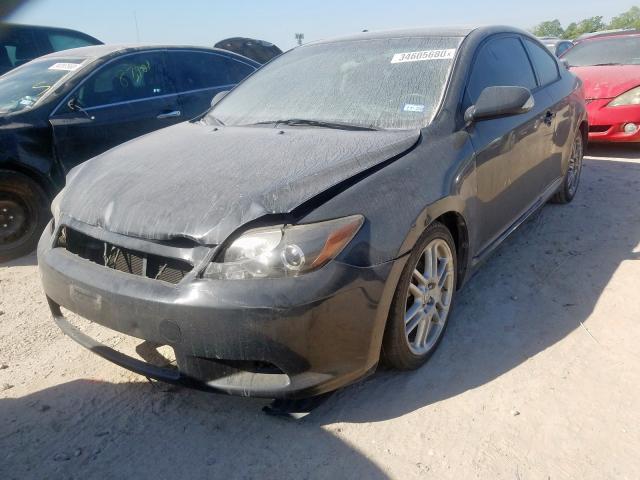 JTKDE167780254127 - 2008 TOYOTA SCION TC BLACK photo 2