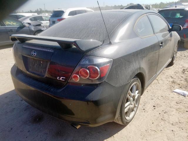 JTKDE167780254127 - 2008 TOYOTA SCION TC BLACK photo 4