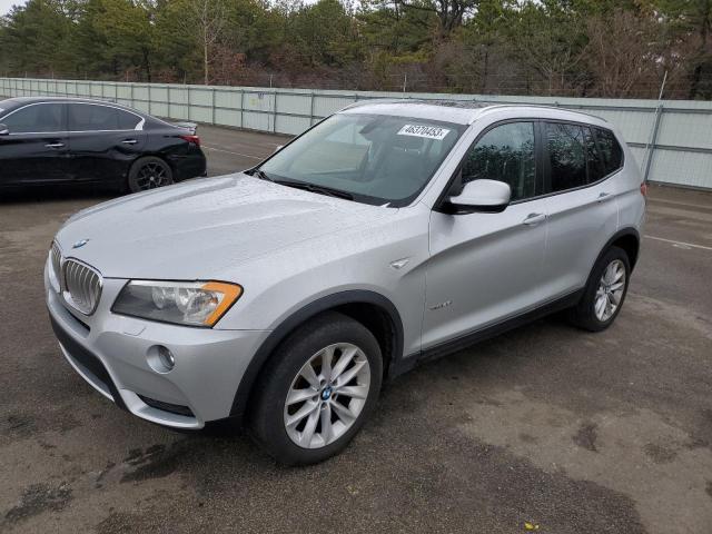 5UXWX9C55E0D30811 - 2014 BMW X3 XDRIVE28I SILVER photo 1