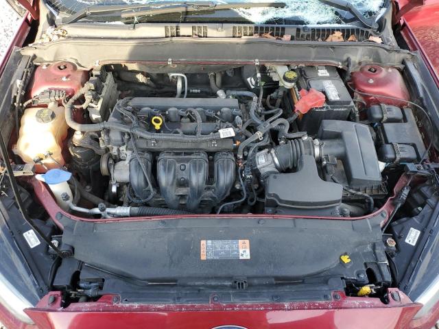 3FA6P0G75GR205807 - 2016 FORD FUSION S MAROON photo 11