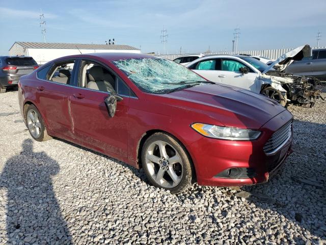 3FA6P0G75GR205807 - 2016 FORD FUSION S MAROON photo 4