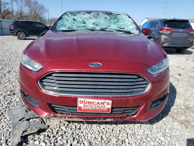 3FA6P0G75GR205807 - 2016 FORD FUSION S MAROON photo 5