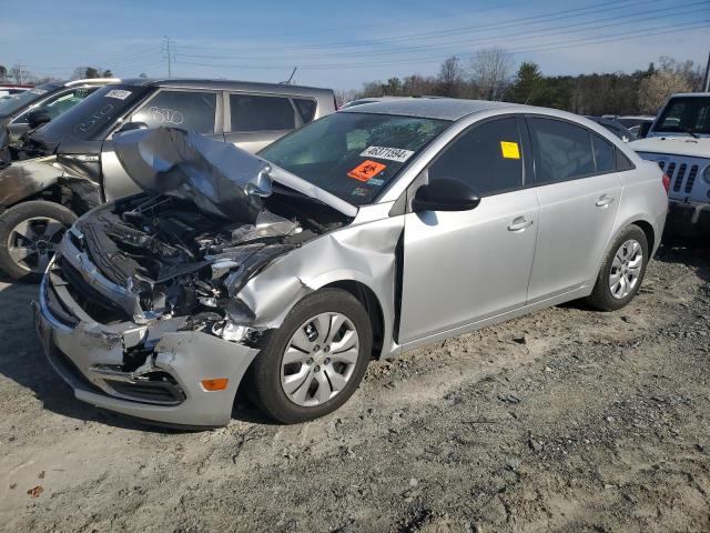 1G1PA5SH8F7154301 - 2015 CHEVROLET CRUZE LS SILVER photo 1