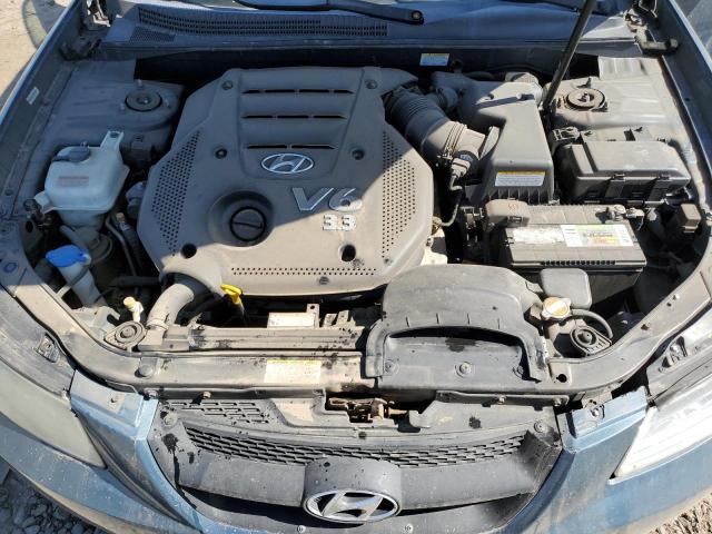 5NPEU46F28H341542 - 2008 HYUNDAI SONATA SE BLUE photo 11