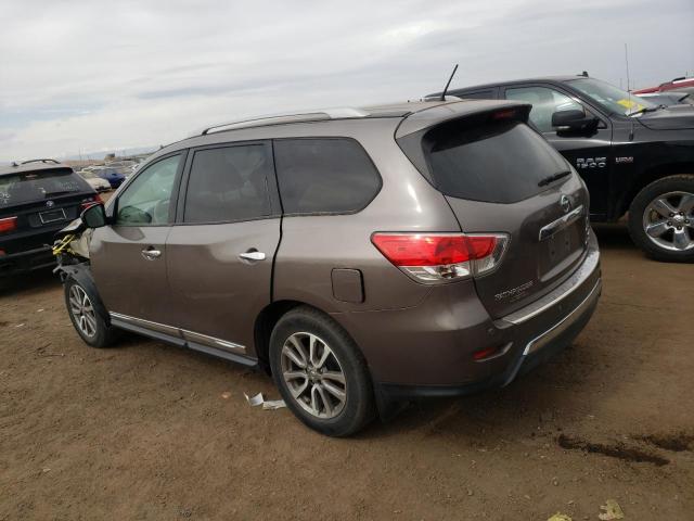 5N1AR2MM2EC612768 - 2014 NISSAN PATHFINDER S TAN photo 2