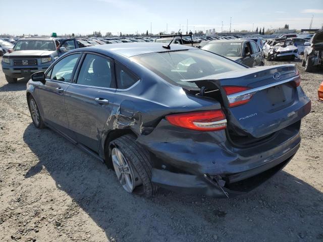 3FA6P0HD1JR145388 - 2018 FORD FUSION SE BLUE photo 2