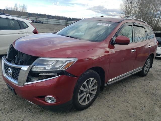 5N1AR2MM0DC609155 - 2013 NISSAN PATHFINDER S BURGUNDY photo 1