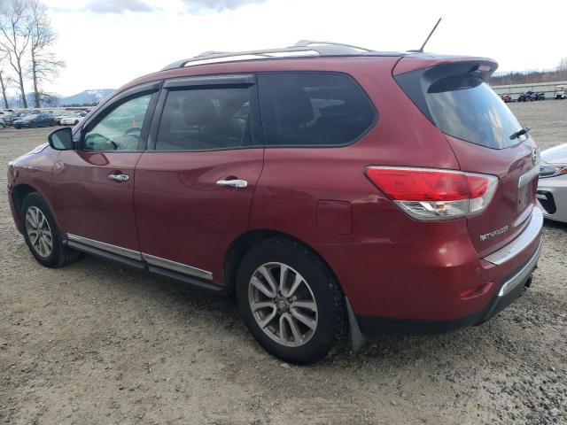 5N1AR2MM0DC609155 - 2013 NISSAN PATHFINDER S BURGUNDY photo 2