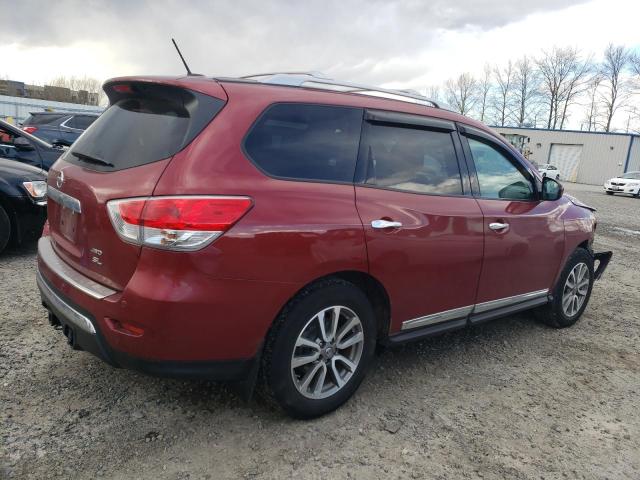 5N1AR2MM0DC609155 - 2013 NISSAN PATHFINDER S BURGUNDY photo 3