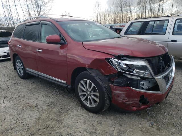 5N1AR2MM0DC609155 - 2013 NISSAN PATHFINDER S BURGUNDY photo 4