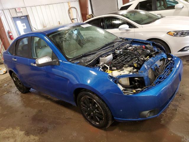 1FAHP3HN0BW169280 - 2011 FORD FOCUS SEL BLUE photo 4