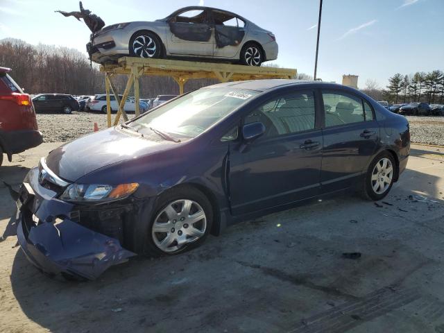 2HGFA16518H521043 - 2008 HONDA CIVIC LX BLUE photo 1