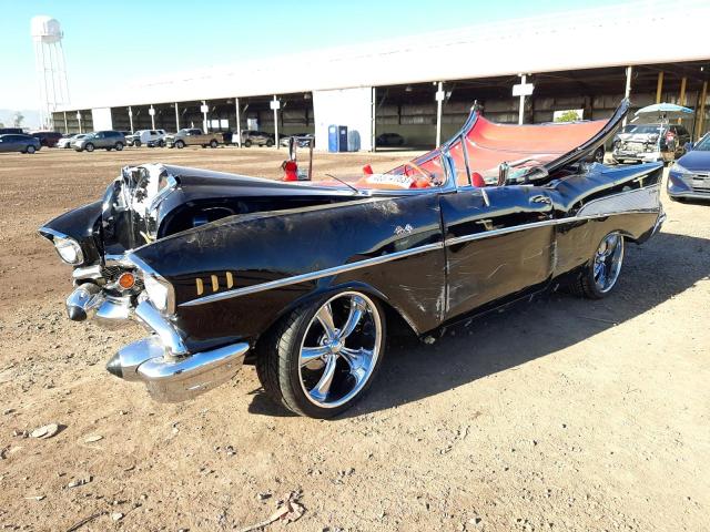 VC57K122617 - 1957 CHEVROLET BEL AIR BLACK photo 1