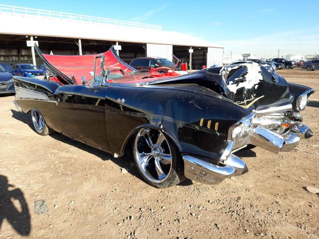 VC57K122617 - 1957 CHEVROLET BEL AIR BLACK photo 4