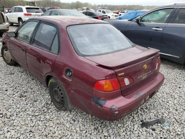 2T1BR18E4WC049771 - 1998 TOYOTA COROLLA VE BURGUNDY photo 2