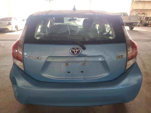 JTDKDTB30F1107896 - 2015 TOYOTA PRIUS C BLUE photo 6