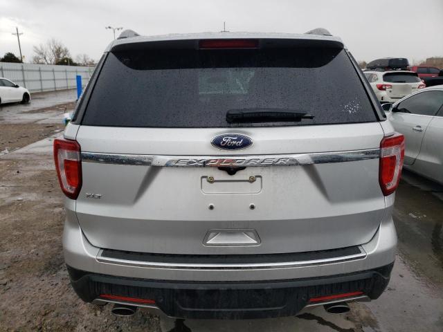 1FM5K7D89JGA87037 - 2018 FORD EXPLORER XLT SILVER photo 6