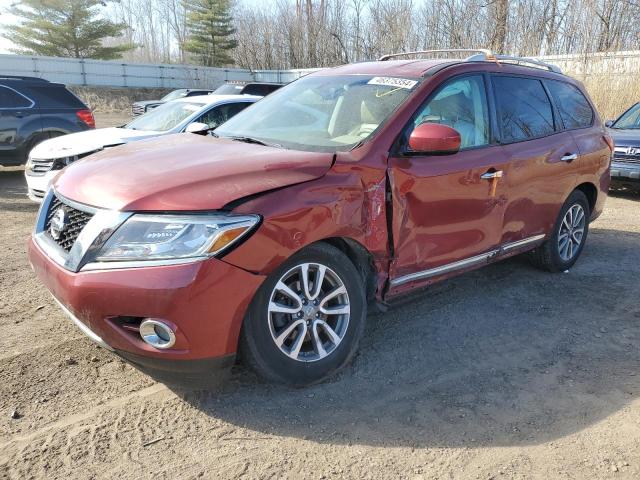 5N1AR2MM2DC662942 - 2013 NISSAN PATHFINDER S RED photo 1