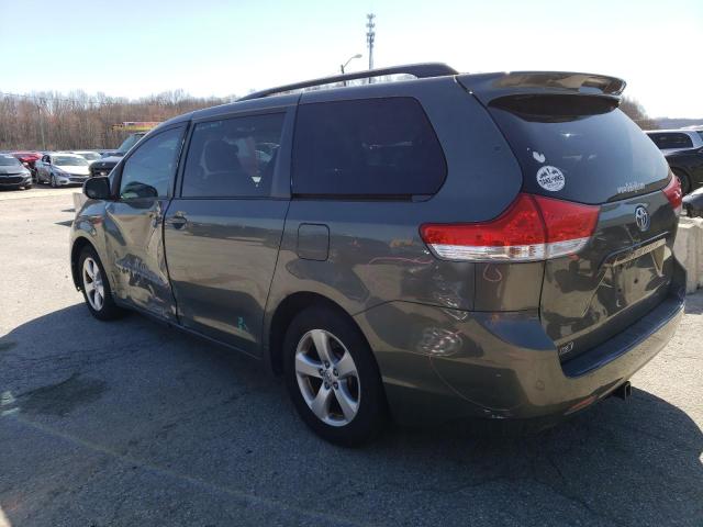 5TDKK3DC0ES495586 - 2014 TOYOTA SIENNA LE GRAY photo 2