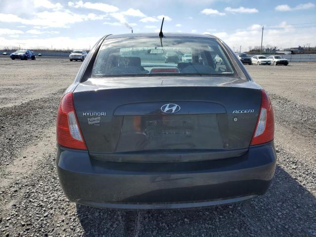 KMHCN4BC0BU617127 - 2011 HYUNDAI ACCENT GLS CHARCOAL photo 6