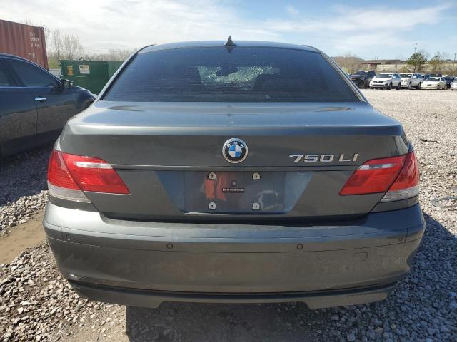 WBAHN83528DT85718 - 2008 BMW 750 LI GRAY photo 6