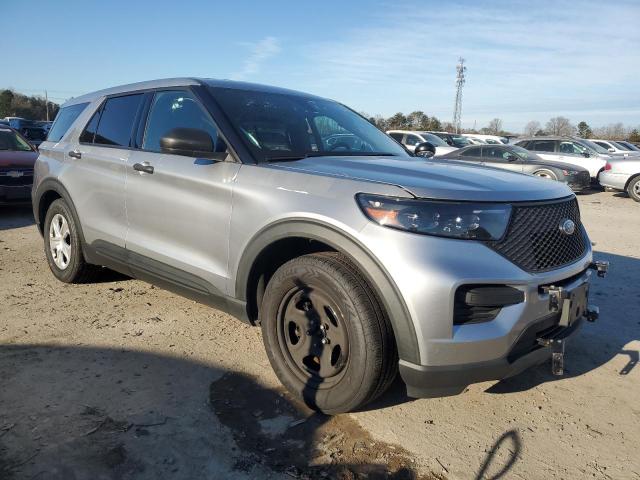 1FM5K8AC8MNA17575 - 2021 FORD EXPLORER POLICE INTERCEPTOR 银色 照片 4