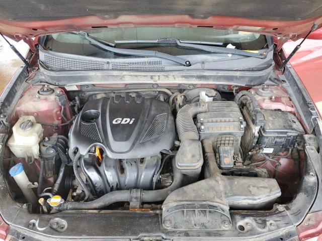 5NPEC4AC2CH351772 - 2012 HYUNDAI SONATA SE RED photo 11