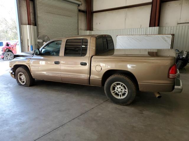 1B7GL2AZ5YS677818 - 2000 DODGE DAKOTA QUAD BROWN photo 2