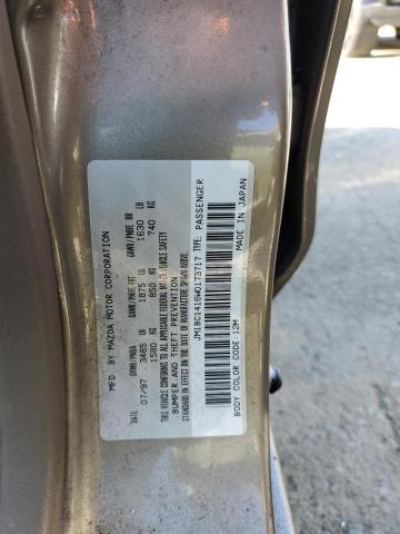 JM1BC1416W0173717 - 1998 MAZDA PROTEGE DX GOLD photo 12