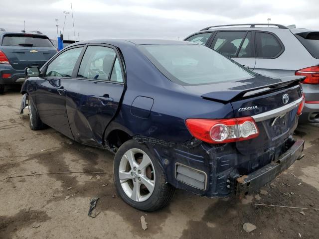 2T1BU4EE0DC975103 - 2013 TOYOTA COROALLA BASE BLUE photo 2