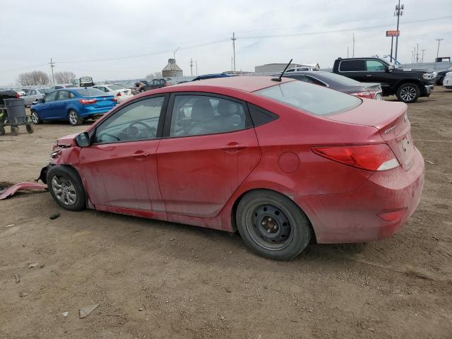 KMHCT4AE6GU119756 - 2016 HYUNDAI ACCENT SE RED photo 2