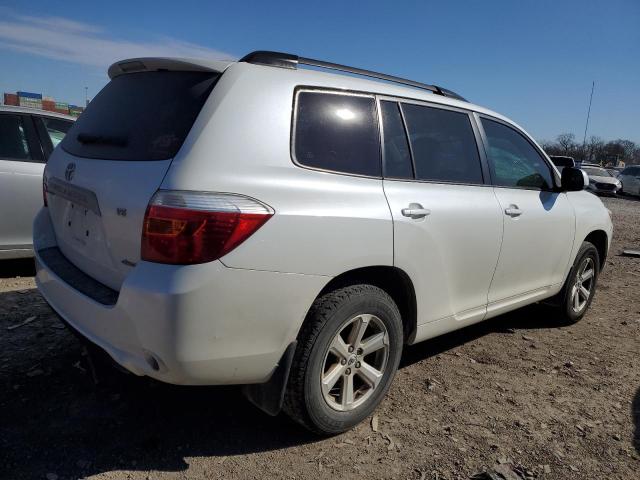 JTEES41A182102238 - 2008 TOYOTA HIGHLANDER WHITE photo 3