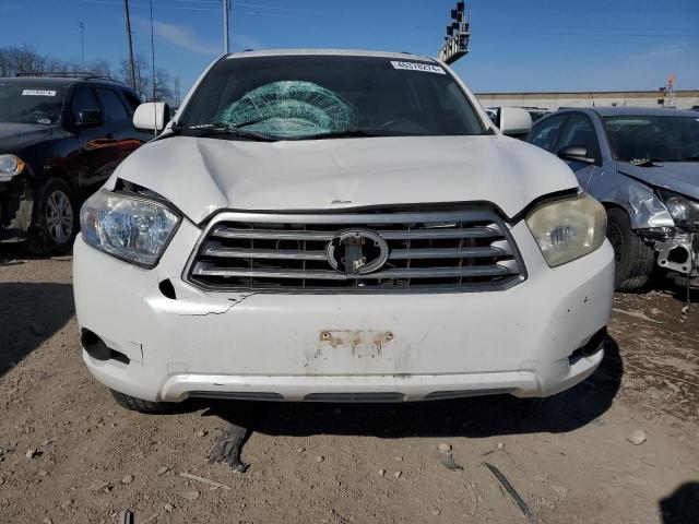 JTEES41A182102238 - 2008 TOYOTA HIGHLANDER WHITE photo 5