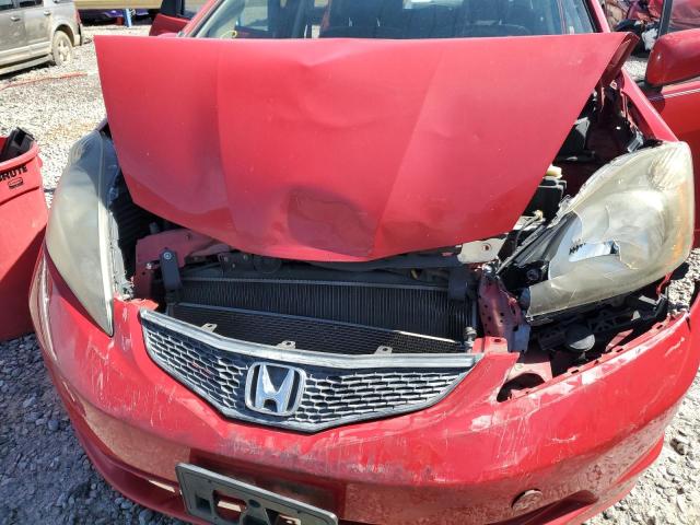 JHMGE8H34DC026195 - 2013 HONDA FIT RED photo 12