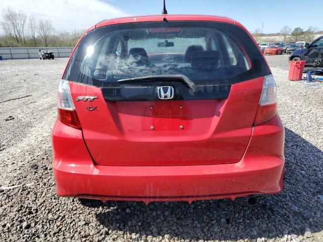 JHMGE8H34DC026195 - 2013 HONDA FIT RED photo 6