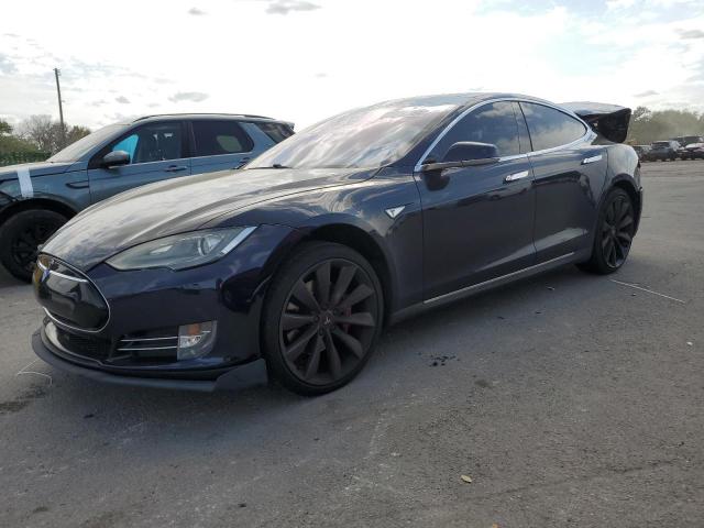 5YJSA1H14EFP52429 - 2014 TESLA MODEL S 蓝色 照片 1