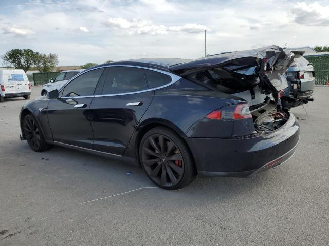 5YJSA1H14EFP52429 - 2014 TESLA MODEL S 蓝色 照片 2