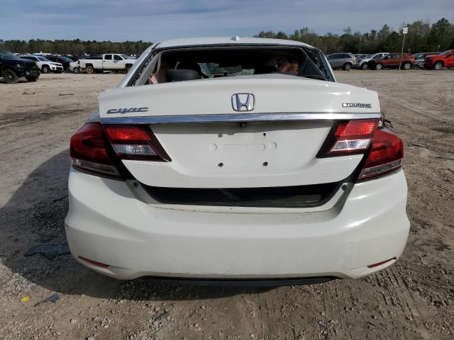 2HGFB2F77EH001221 - 2014 HONDA CIVIC TOURING WHITE photo 6