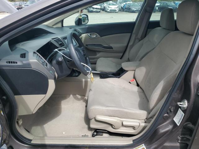 2HGFB2F59CH605459 - 2012 HONDA CIVIC LX BROWN photo 7