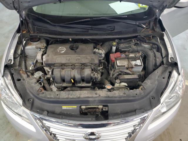 3N1AB7AP6DL690156 - 2013 NISSAN SENTRA S SILVER photo 11