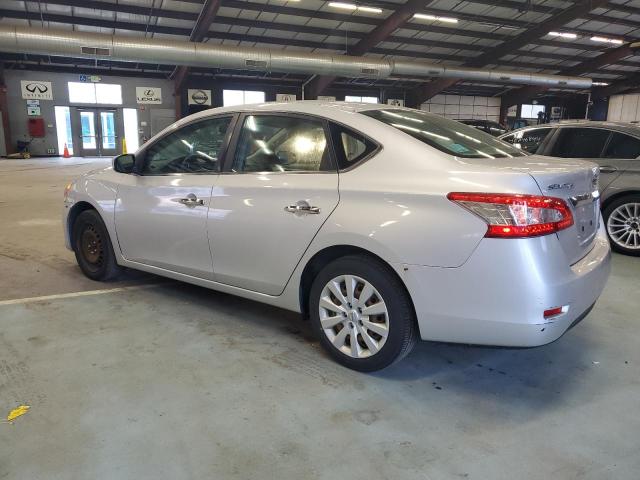 3N1AB7AP6DL690156 - 2013 NISSAN SENTRA S SILVER photo 2