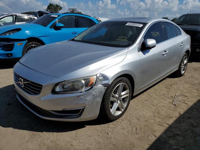 YV140MFK1F1350638 - 2015 VOLVO S60 PREMIER SILVER photo 1