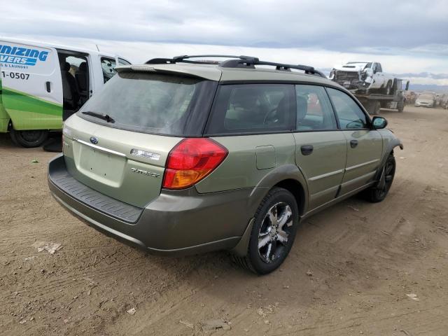 4S4BP61C967336905 - 2006 SUBARU LEGACY OUTBACK 2.5I GREEN photo 3