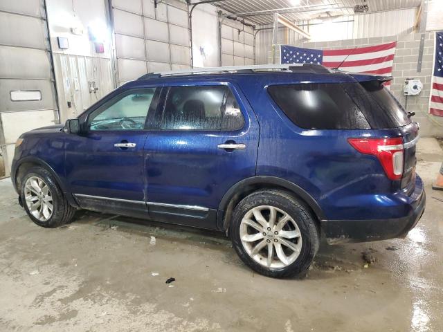 1FMHK8F85BGA13616 - 2011 FORD EXPLORER LIMITED BLUE photo 2