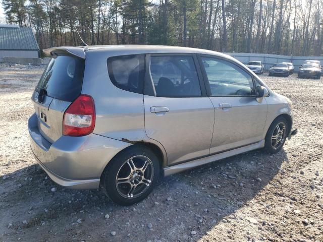 JHMGD38687S046895 - 2007 HONDA FIT S SILVER photo 3